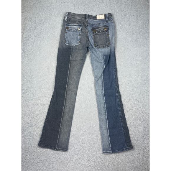 Miss Vigoss Junior Women's Size  5/6 Denim Mixed Color Jeans y2k - Picture 2 of 16